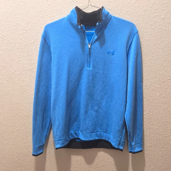 Under Armour Men's Zip-Up Sweater in Vibrant Blue - Picture 1 of 3
